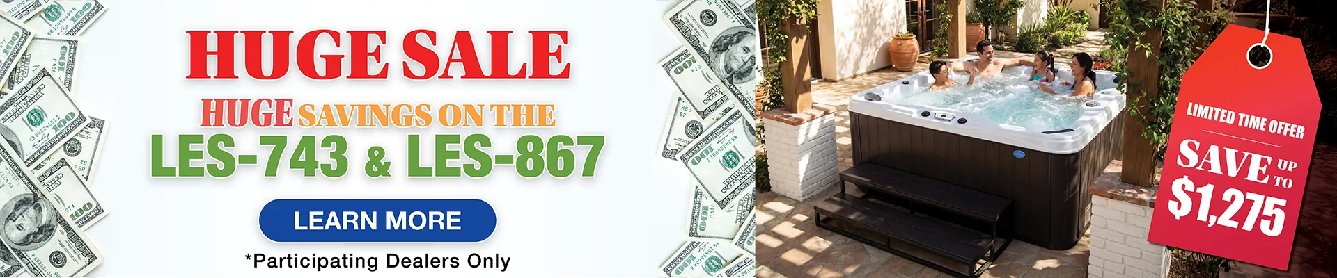 Calspas hot tub being used in a family setting - Sedona